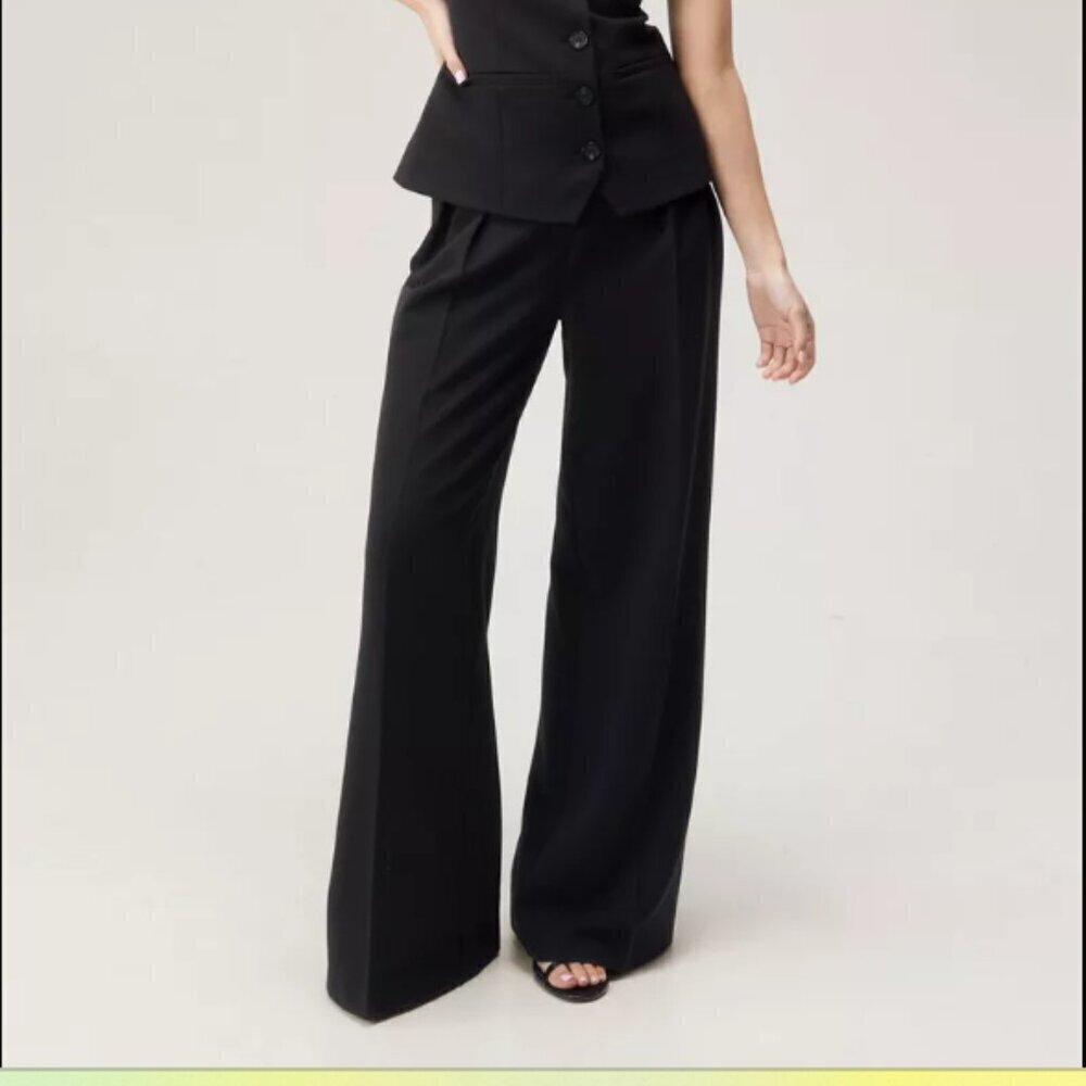 Nasty Gal Black Wide Leg Pants